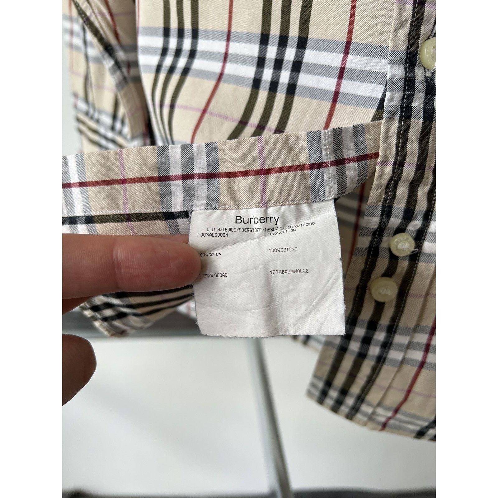 Burberry × Vintage Burberry check nova full pattern vintage shirt Size US M / EU 48-50 / 2 - 7 Thumbnail