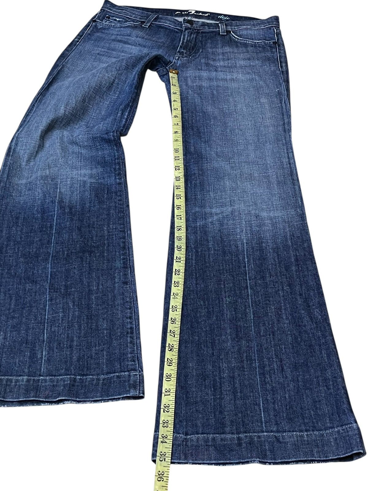 7 For All Mankind 🔥SUPER FLARED🔥7 FOR ALL MANKIND made in usa flared jeans Size US 32 / EU 48 - 16 Thumbnail