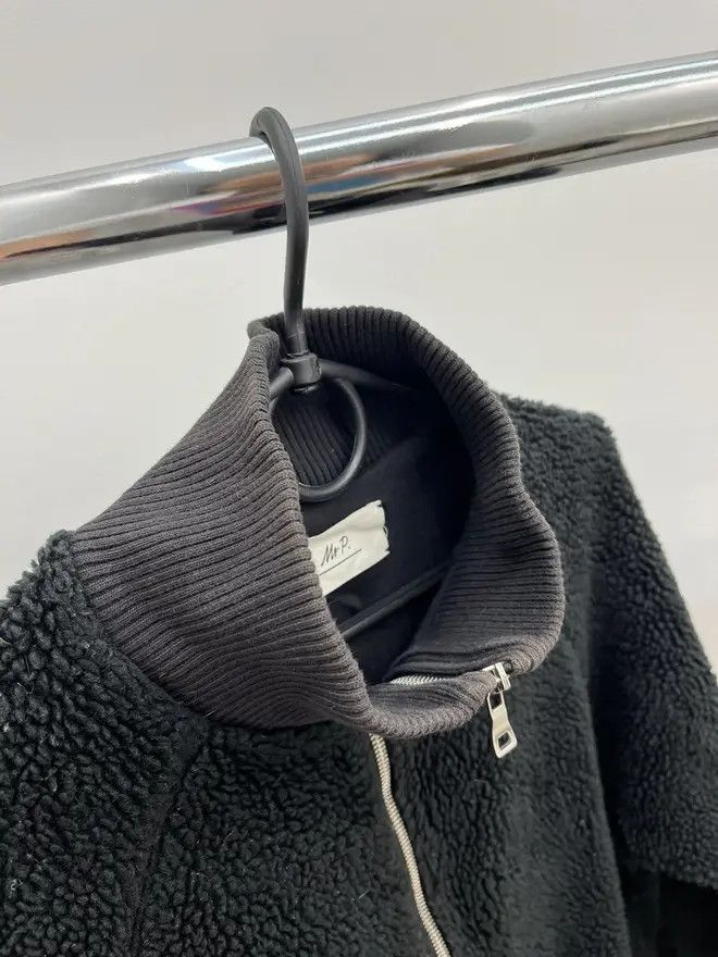 Mr P. Mr.P Teddy Black Zip Hoodie Size US L / EU 52-54 / 3 - 3 Thumbnail