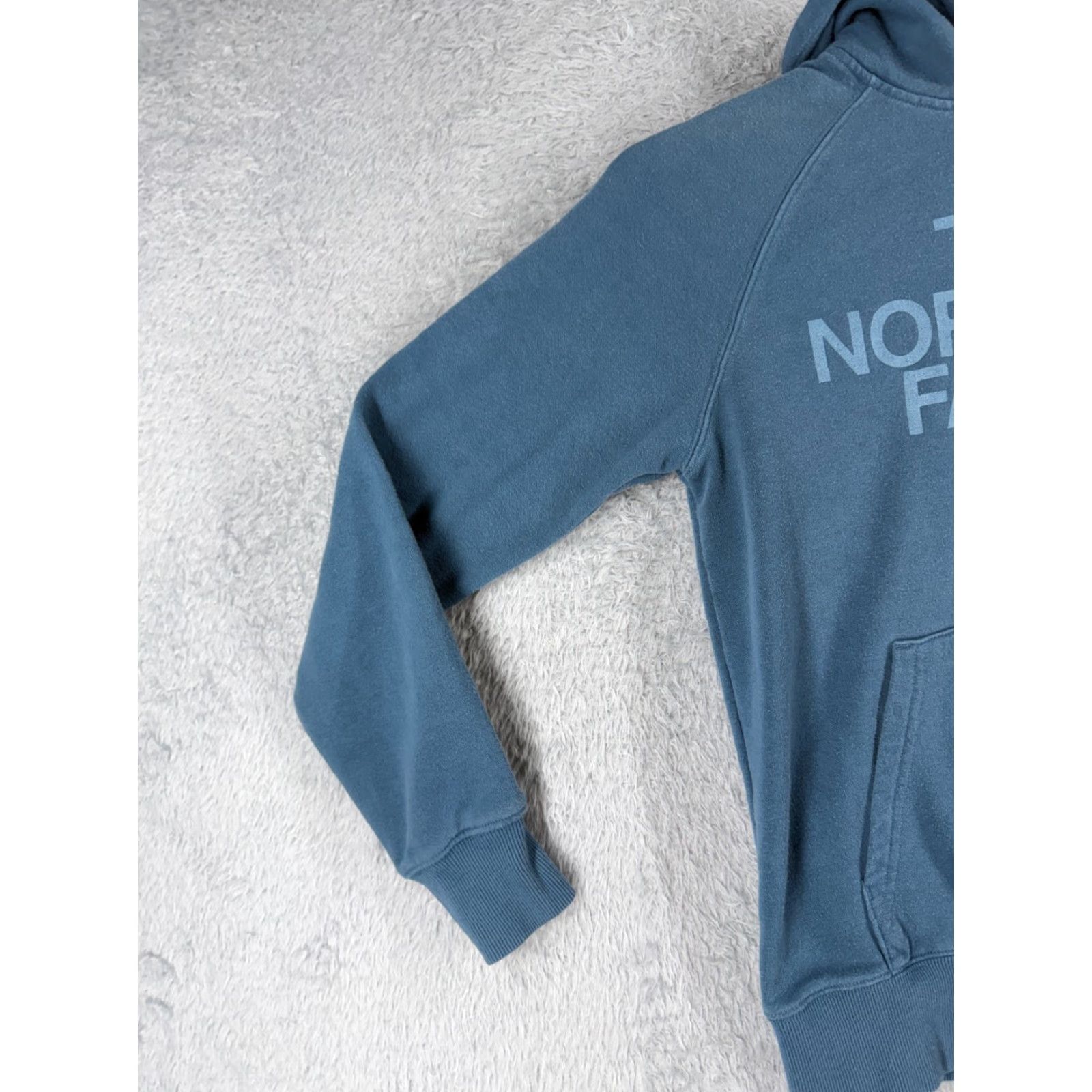 The North Face The North Face Hoodie Women XS Blue Pullover Jersey Fabric 90s Vintage Not Applicable Size XS / US 0-2 / IT 36-38 - 3 Thumbnail