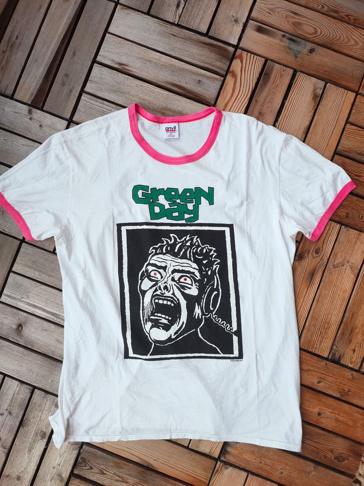 Band Tees × Vintage Viintage 1995 green days basket case Size US XL / EU 56 / 4 - 1 Thumbnail