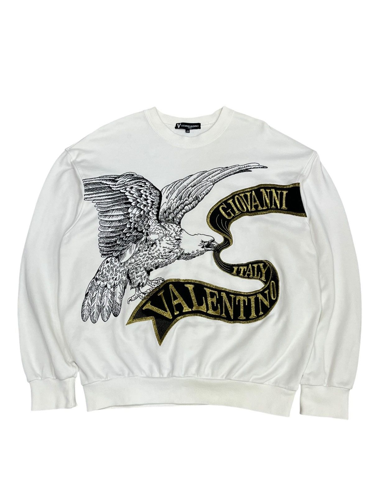 Giovanni Valentino 🦅 Vintage Giovanni Valentino Italy Eagle Embroidery Sweater Size US M / EU 48-50 / 2 - 1 Thumbnail