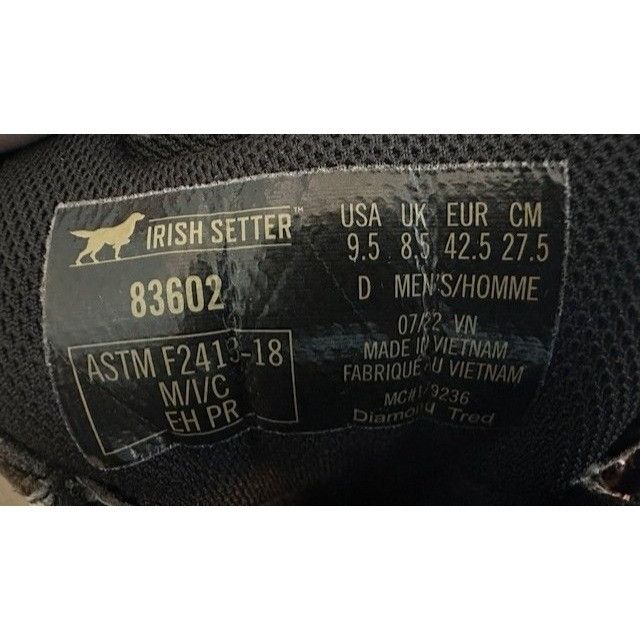 Red Wing Irish Setter 83602 Crosby Waterproof Leather CSA Safety Toe Size US 9.5 / EU 42-43 - 3 Thumbnail