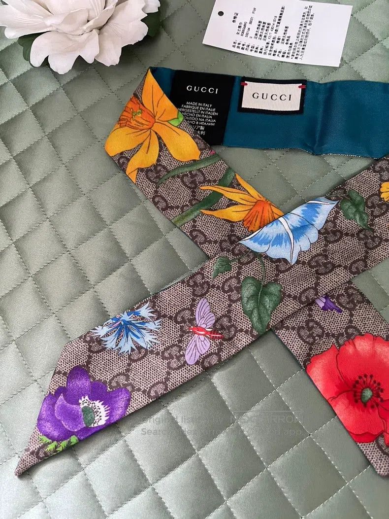 Gucci Gucci Mulberry silk scarf Size ONE SIZE - 4 Thumbnail