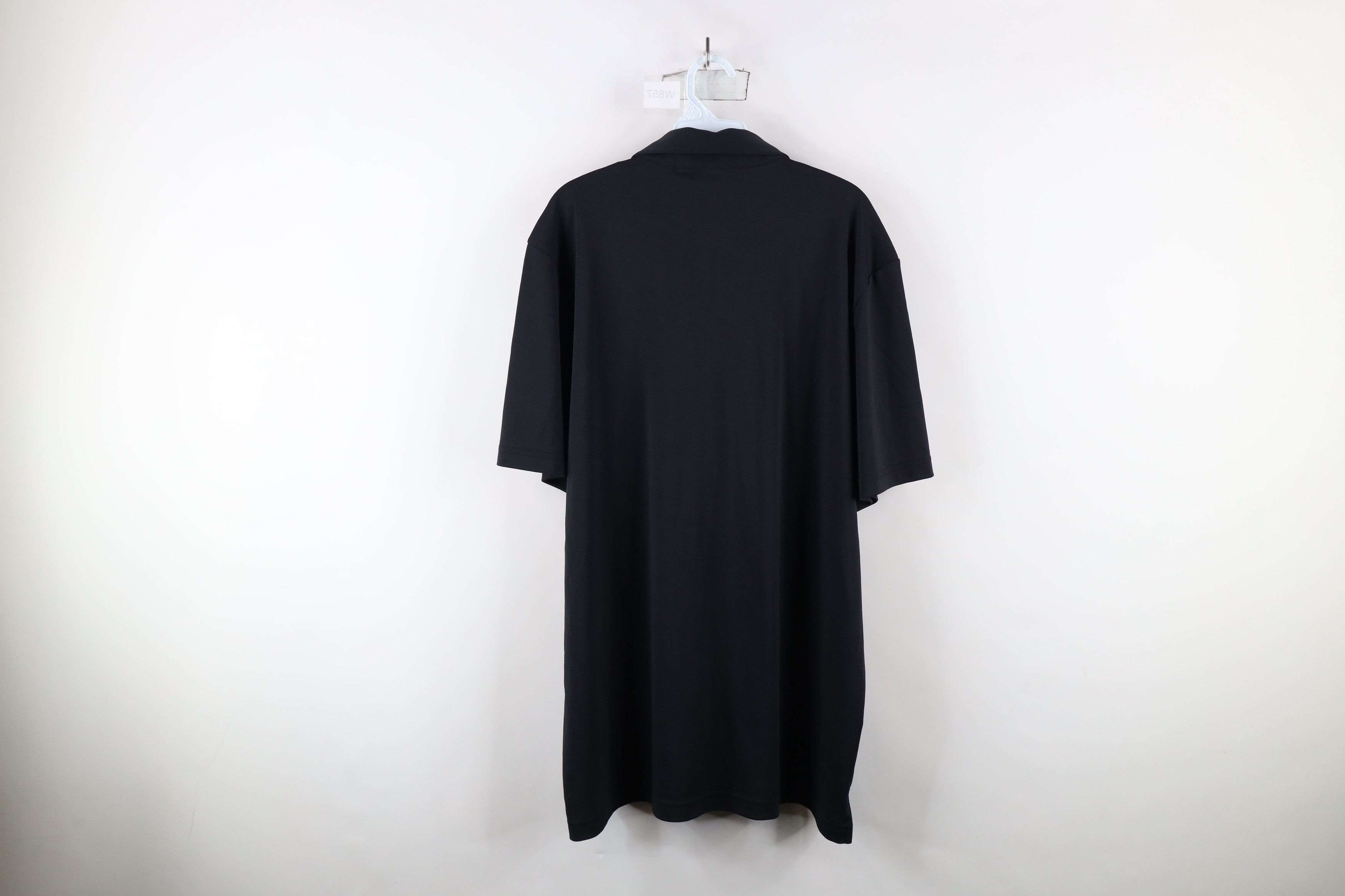 TravisMathew × Vintage New Travis Mathew Solid Short Sleeve Golf Polo Shirt Black Size US XXL / EU 58 / 5 - 12 Thumbnail