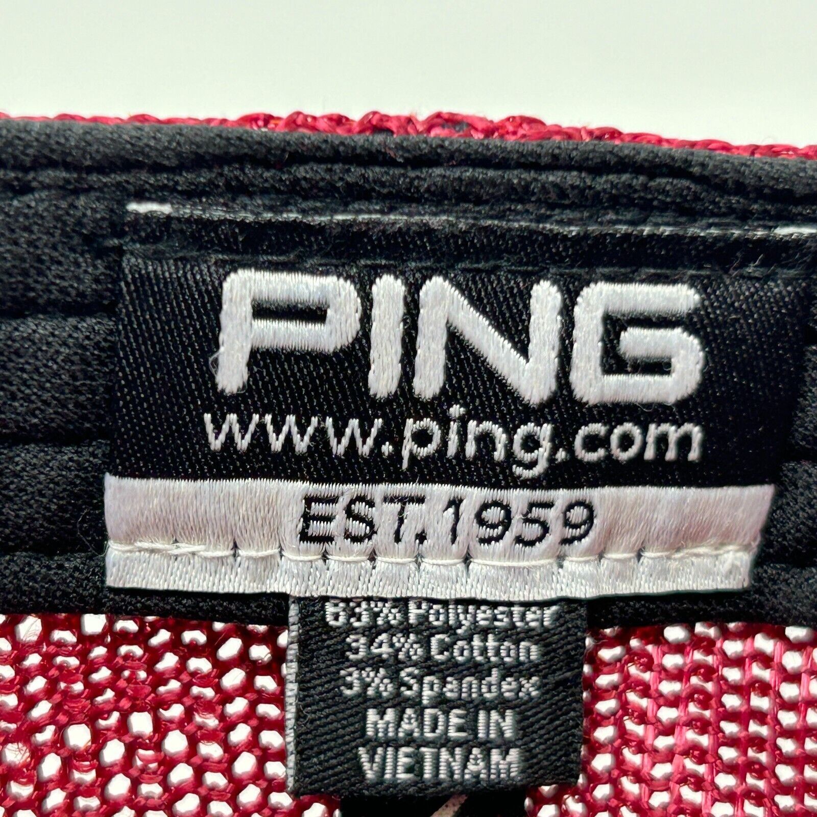PING Ping Golf Patch Trucker Hat Baseball Cap Red Golfing Golfer Size ONE SIZE - 10 Thumbnail