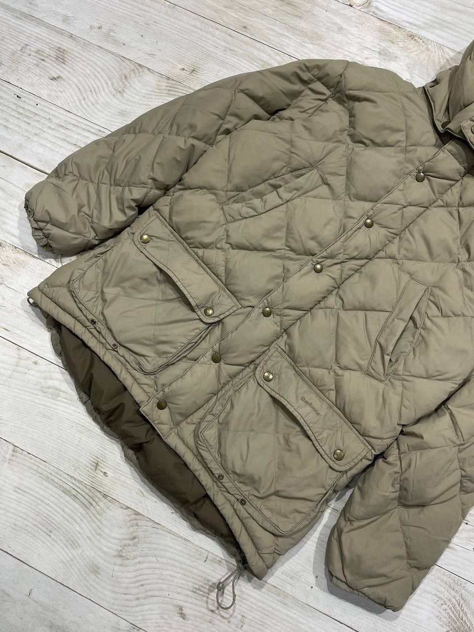 Barbour Vintage Barbour Down Explorer Jacket Quilted Puffer Hooded Size US M / EU 48-50 / 2 - 2 Thumbnail