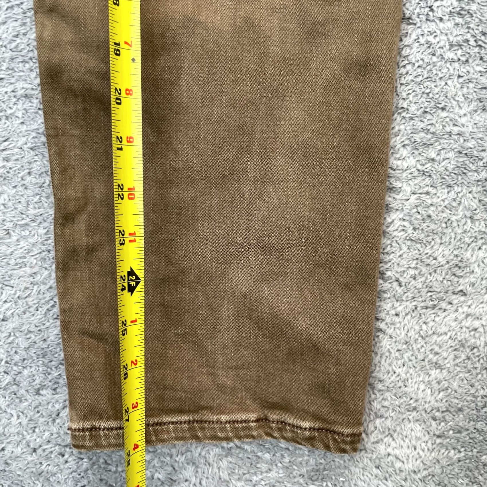 Roark Roark Jeans Mens 30 Brown Straight Leg Logo Cotton Stretch Workwear Classic Size US 30 / EU 46 - 7 Thumbnail