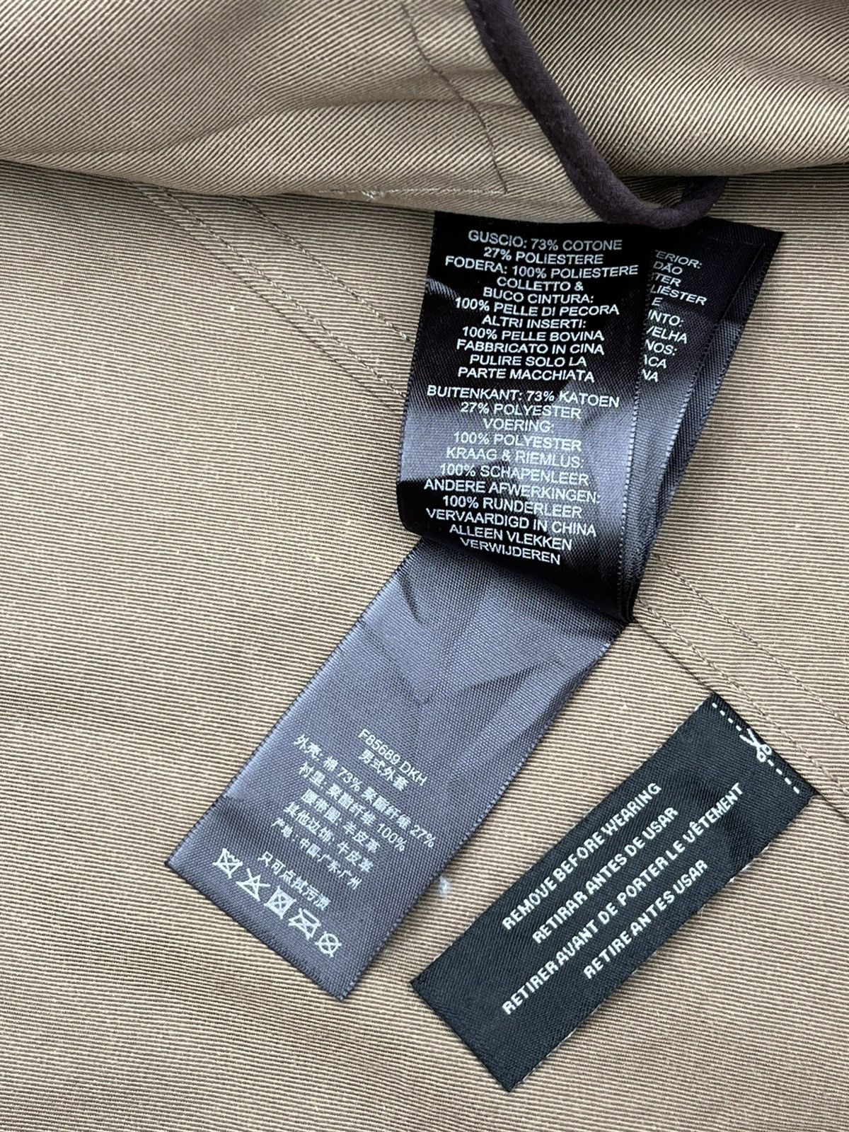 Coach Coach Men’s Beige Double-Breasted Trench Coat, Size M. Size US M / EU 48-50 / 2 - 21 Thumbnail