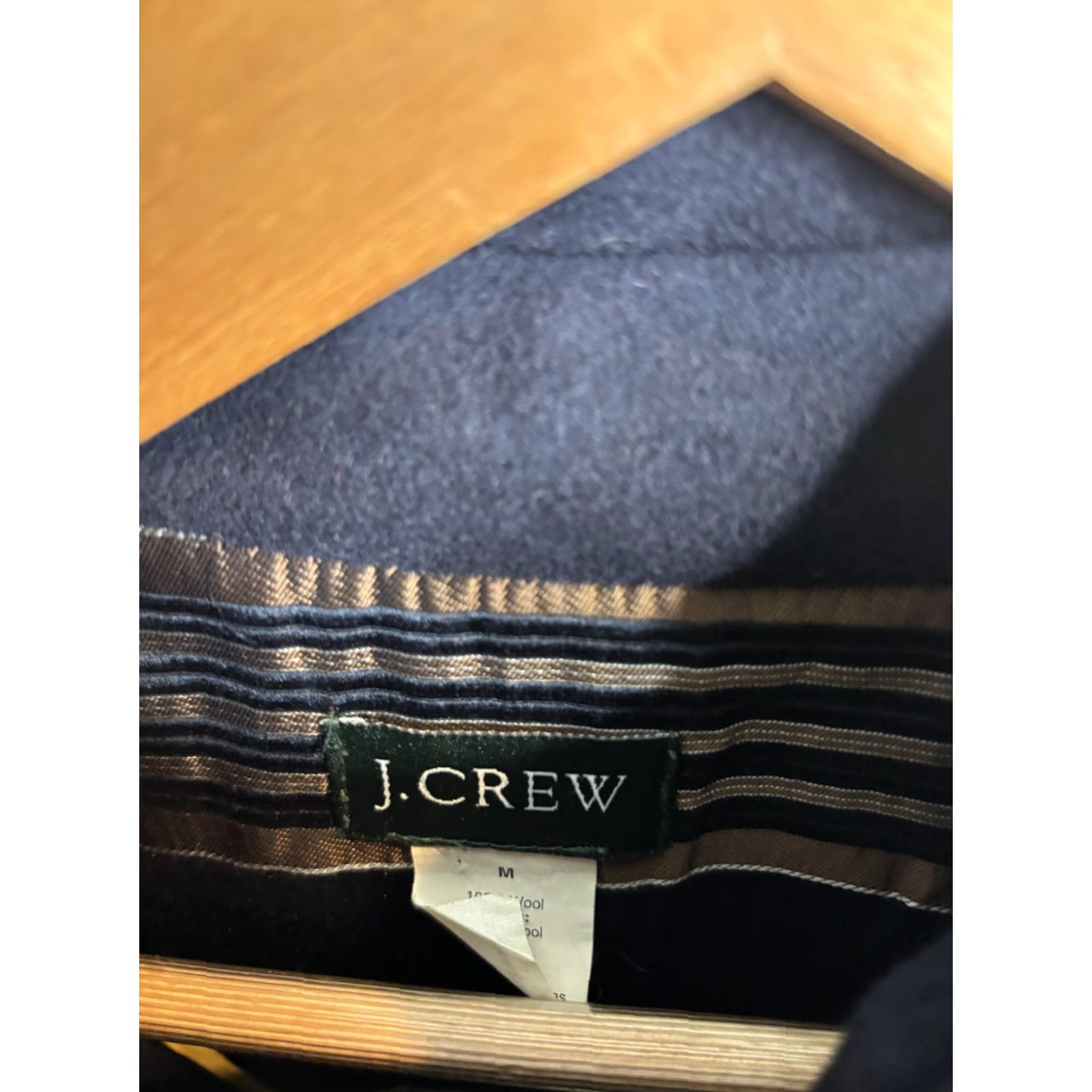 J.Crew J.Crew Cape Coat Womens M Blue Wool Button Front Collared Lined Pockets Jacket/Coat Mid-Length Sleeveless Vintage No Size M / US 6-8 / IT 42-44 - 4 Thumbnail