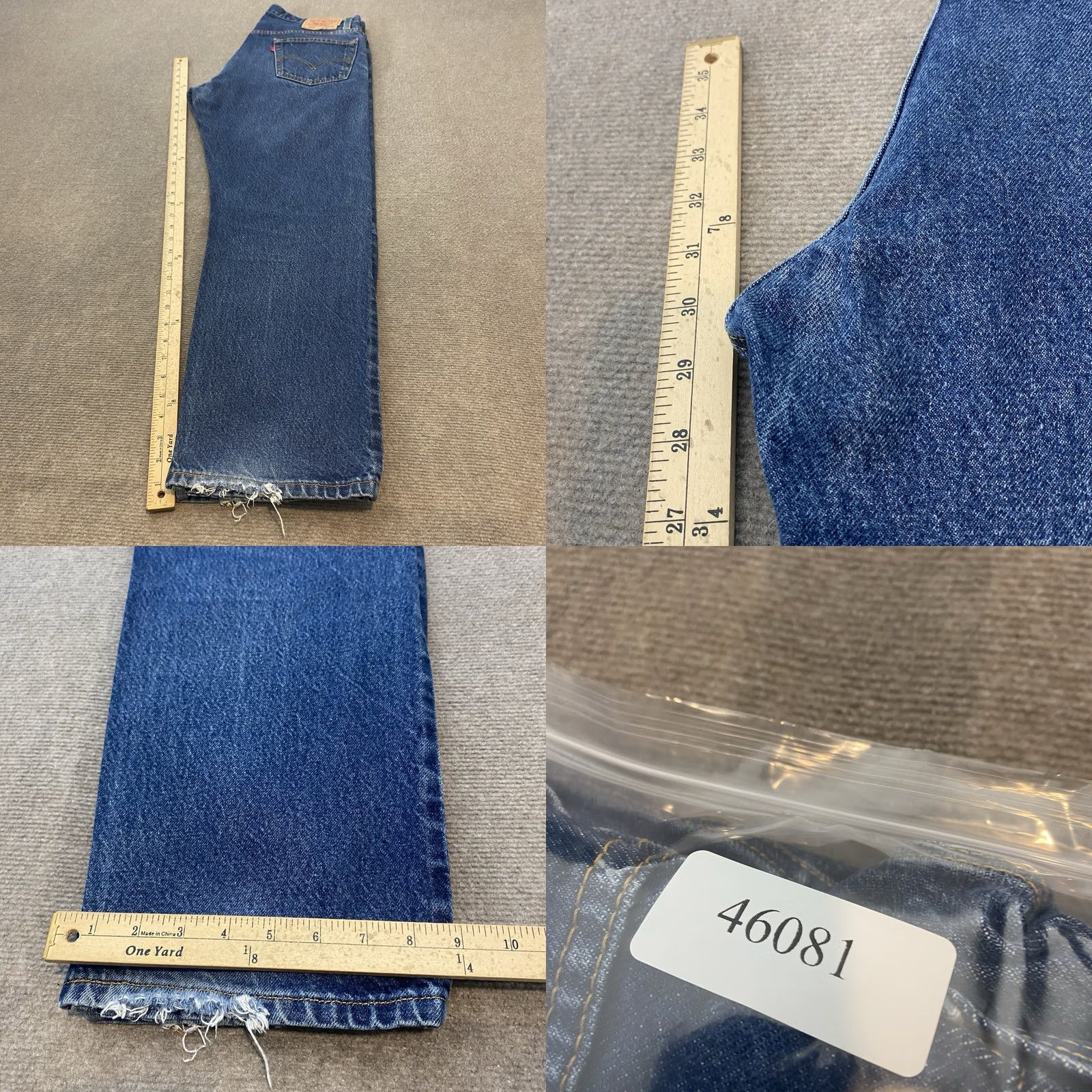 Levi's Vtg Levi'S 505 Jeans Mens 36x30 Straight Distressed Denim 90s Y2K Faded Blue - Quick Sale Size US 36 / EU 52 - 9 Thumbnail
