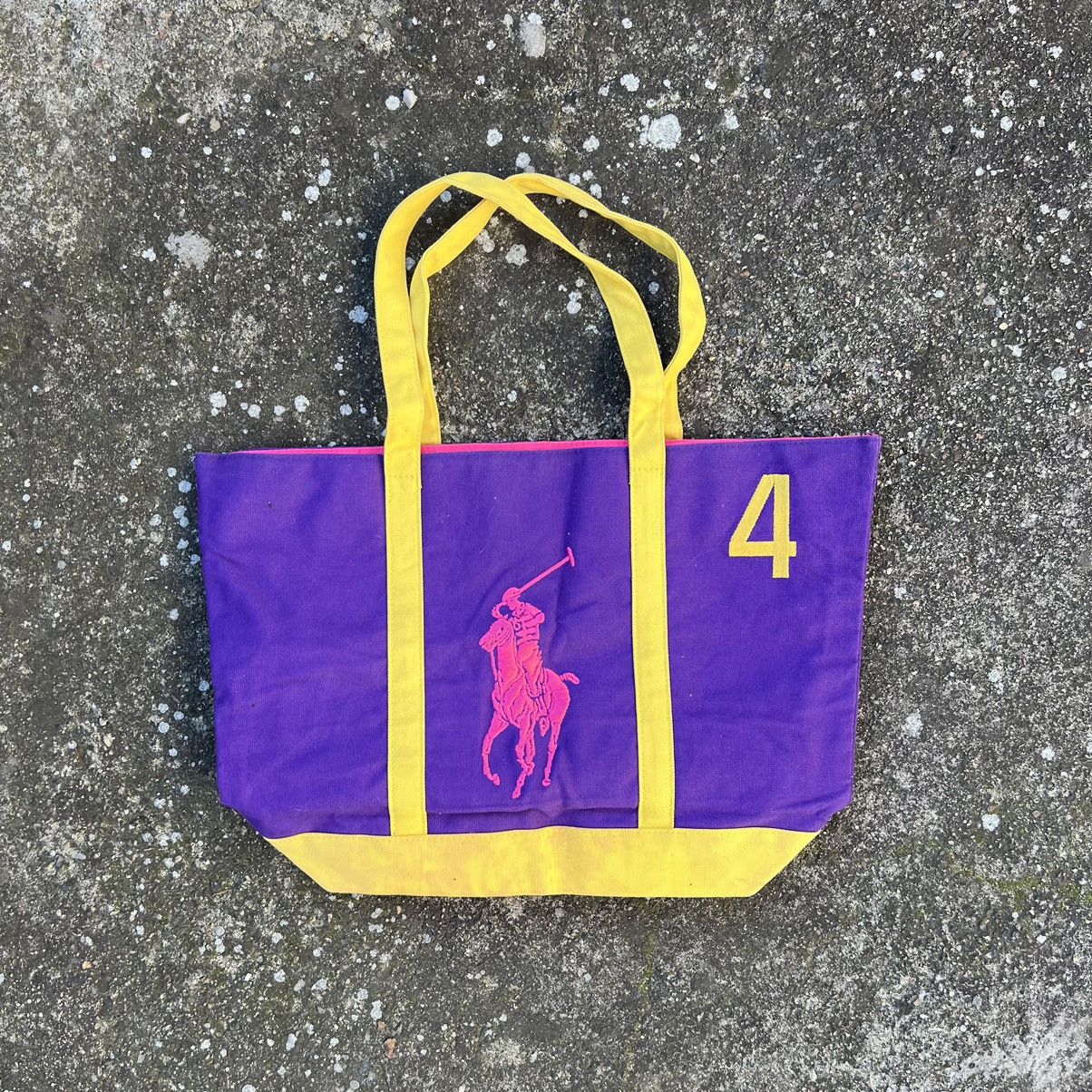 Ralph Lauren × Rugby Ralph Lauren × Vintage Vintage Ralph Lauren Rugby Fullprint Totebag Size ONE SIZE - 1 Thumbnail