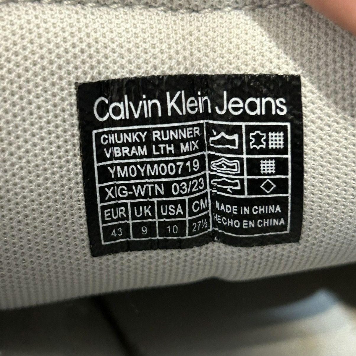 Calvin Klein × Designer Calvin Klein Jeans Chunky Runner Vibram leather mix suede Size US 10 / EU 43 - 10 Thumbnail
