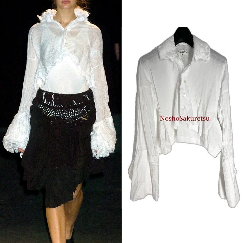 Junya Watanabe Junya Watanabe Ruffled Collar Bell Sleeve Shirt Size S / US 4 / IT 40 - 1 Thumbnail