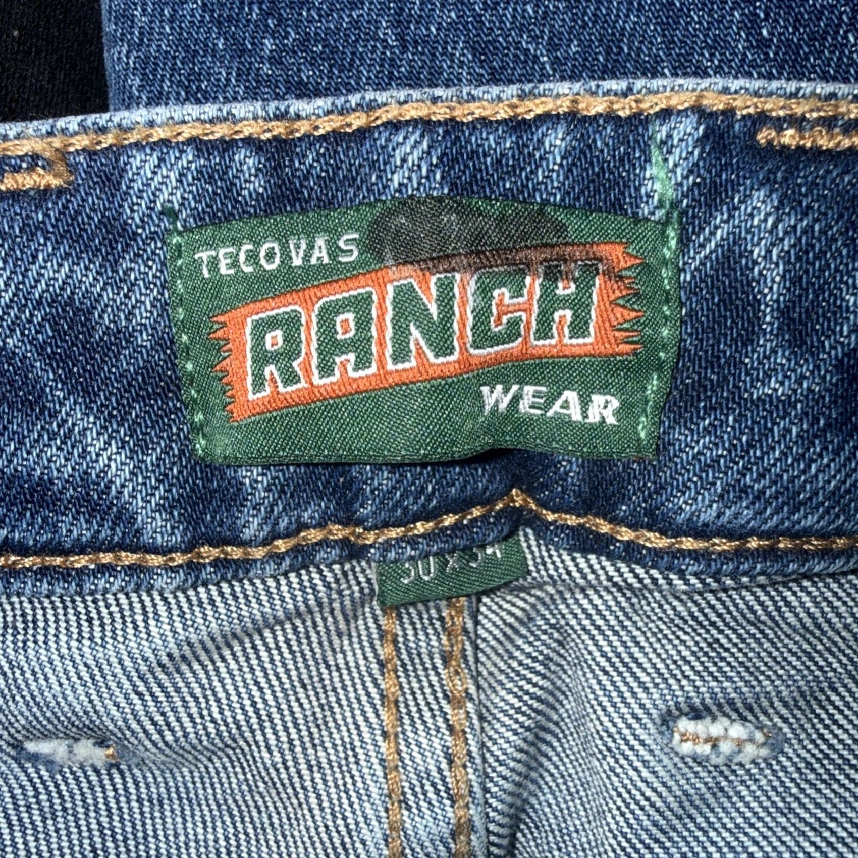 Tecovas Tecovas Ranchwear Straight Jeans Mens Size 30x34 Blue Size US 30 / EU 46 - 5 Thumbnail