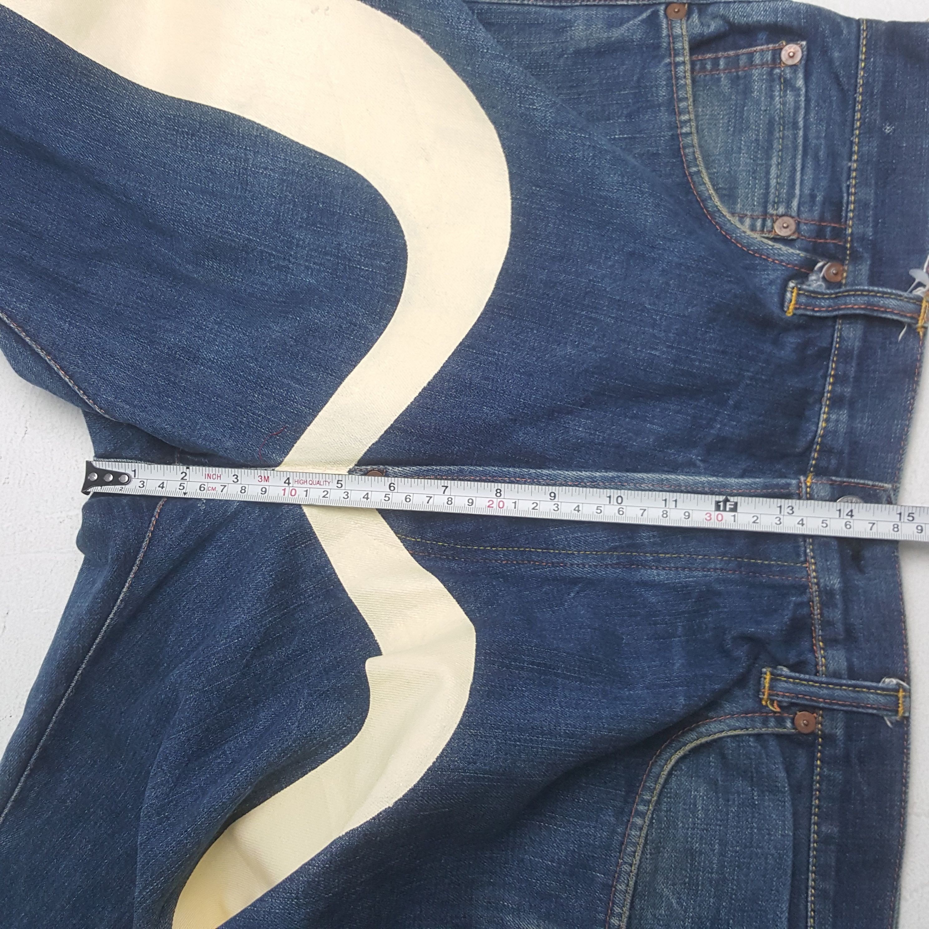 Evisu × Japanese Brand × Vintage Vintage Evisu Japanese Brand Daicock Custom Art Denim Jeans Size US 35 - 10 Thumbnail