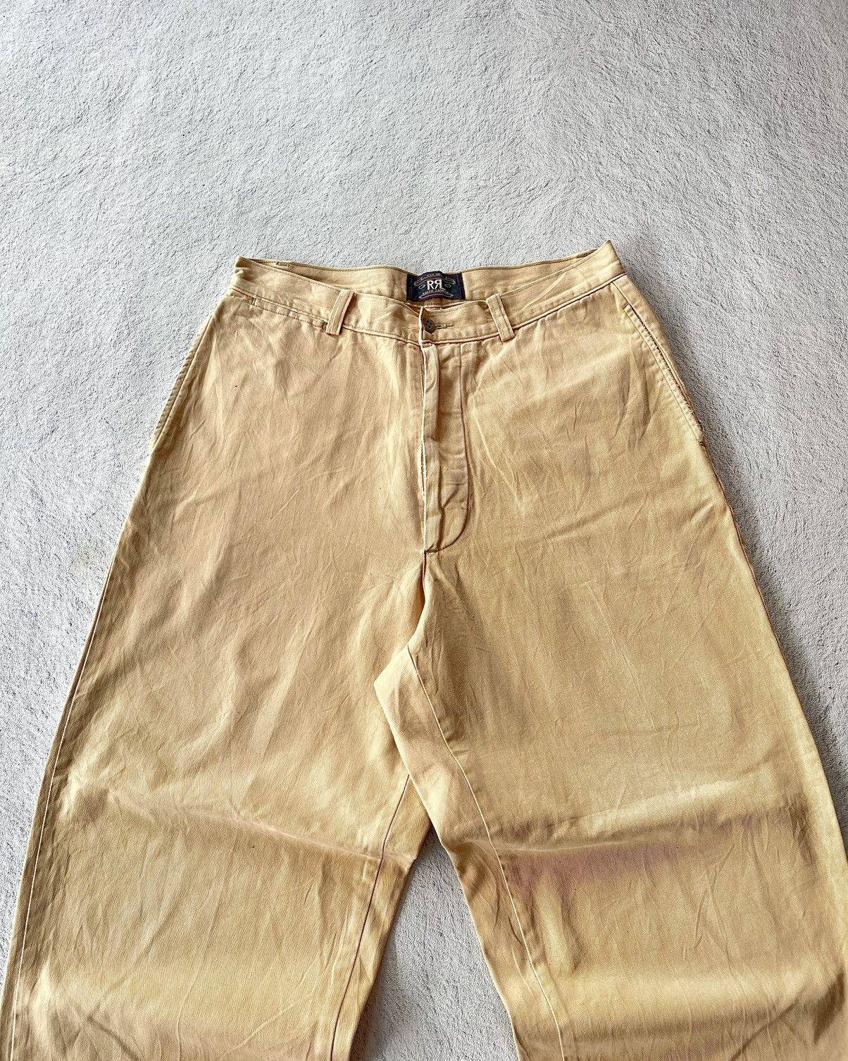 RRL Ralph Lauren 90s RRL Khaki Chino Wide Leg Fit Size US 30 / EU 46 - 2 Thumbnail