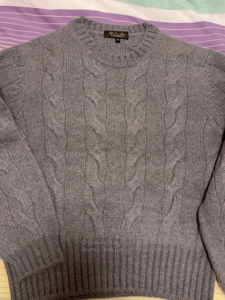 Loro Piana Loro Piana Solid color ribbed bulky knit sweater Size US S / EU 44-46 / 1 - 1 Thumbnail