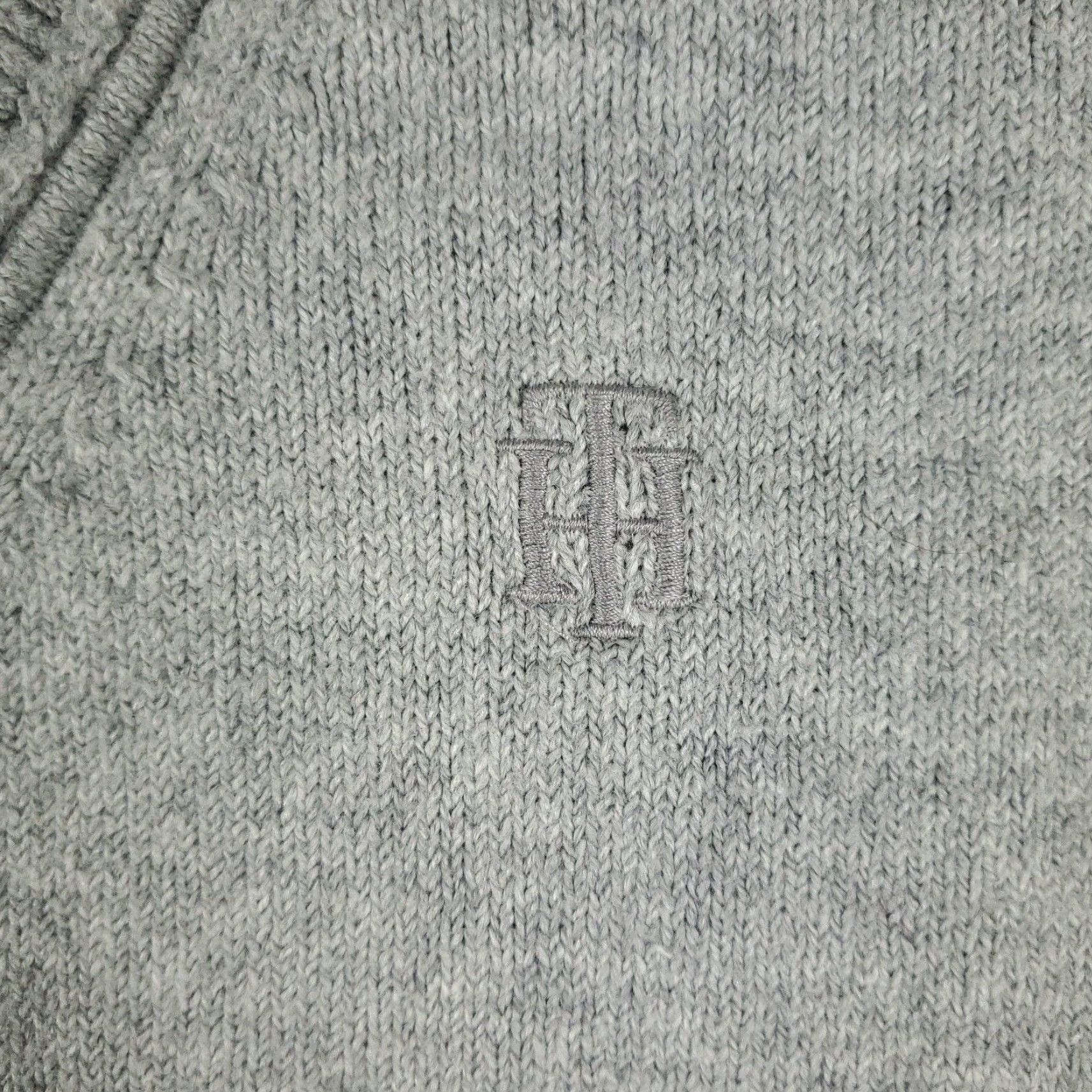Tommy Hilfiger Tommy Hilfiger Mens Gray Pullover Sweater XL Cotton Crew Neck Size US XL / EU 56 / 4 - 2 Thumbnail