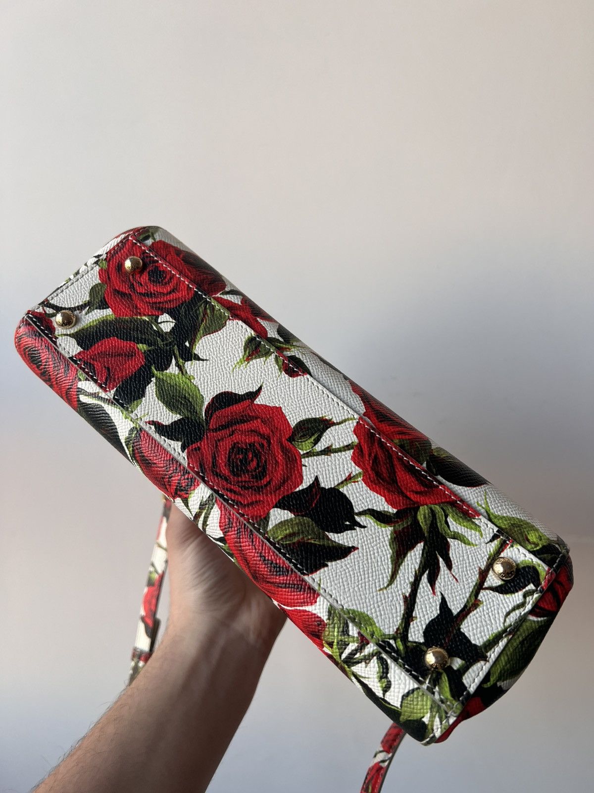 Dolce & Gabbana Dolce & Gabbana Sicily Bag (Rose Print) Size ONE SIZE - 7 Thumbnail
