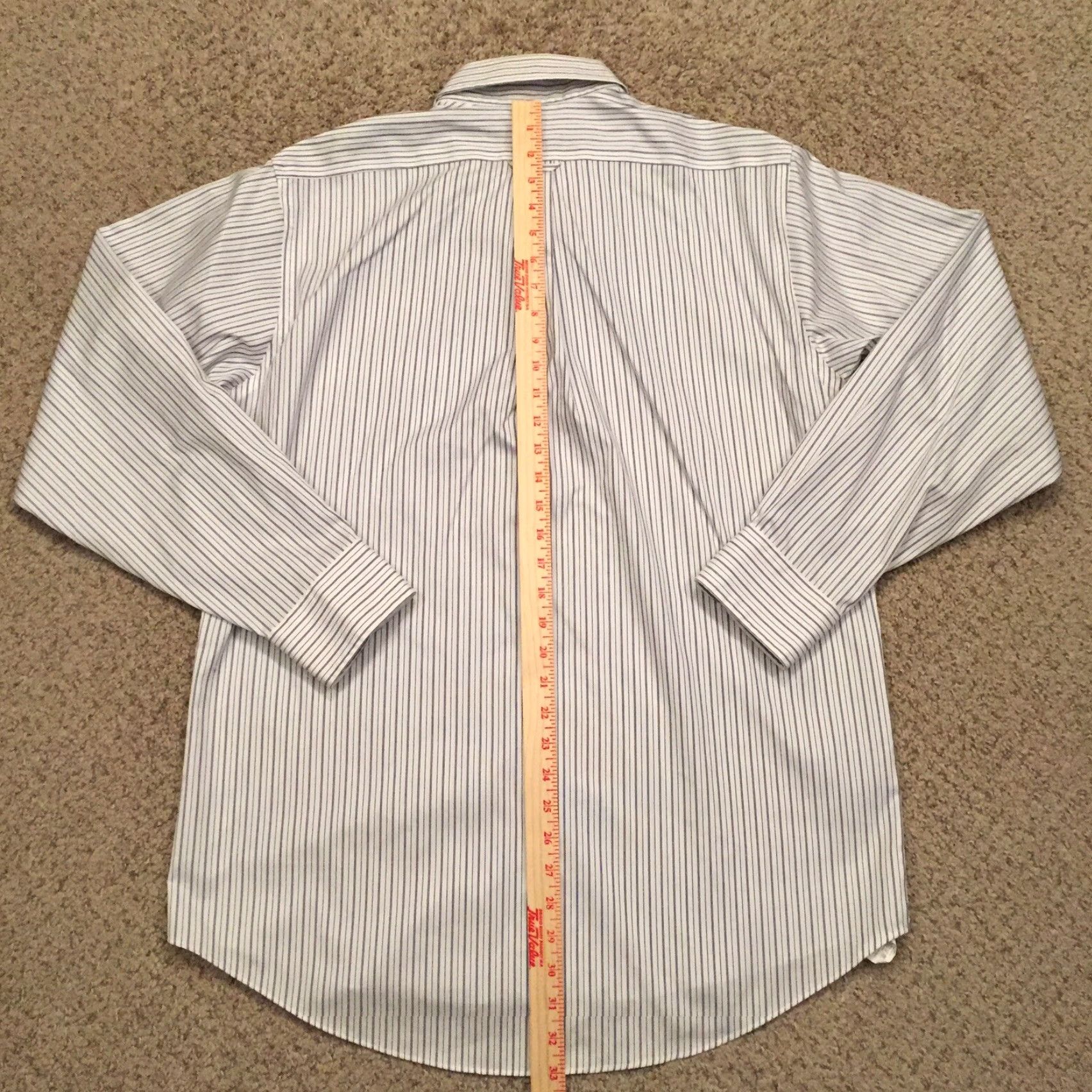 Vintage Eagle Shirtmakers Shirt Mens 16 Purple Striped Long Sleeve Button-Down Shirt Size US L / EU 52-54 / 3 - 6 Thumbnail