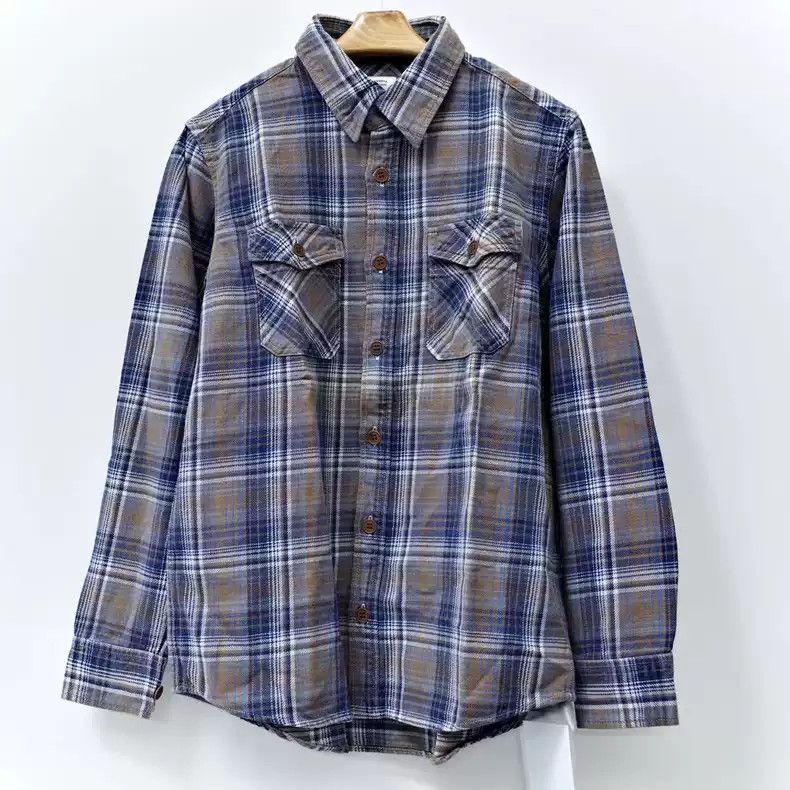 Visvim VISVIM 16ss BLACK ELK FLANNEL (INDIGO CHECK) | Grailed