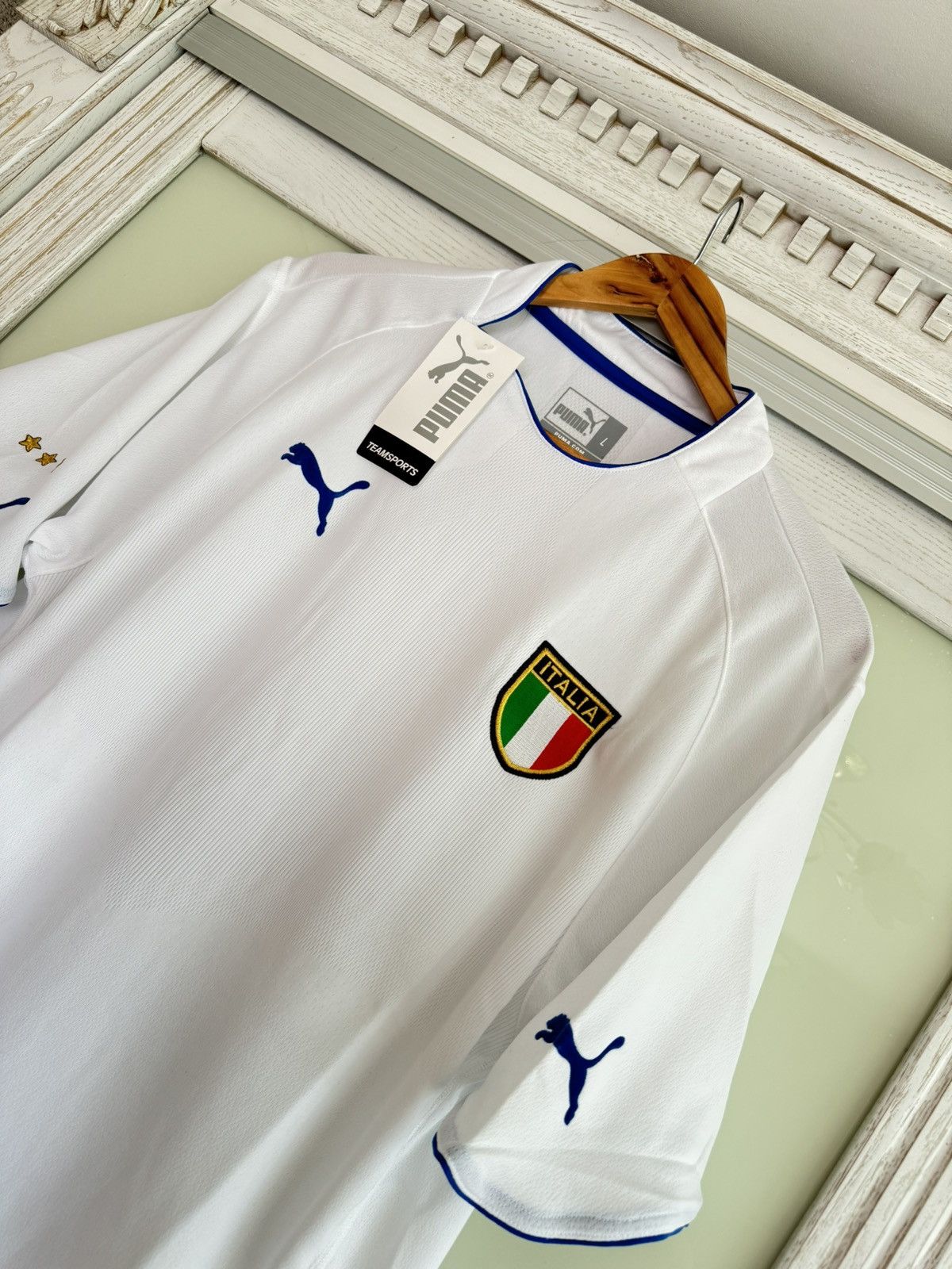 Puma × Vintage Vintage Italy 2003-2004 Away Soccer Jersey Football Shirt Size US L / EU 52-54 / 3 - 7 Thumbnail