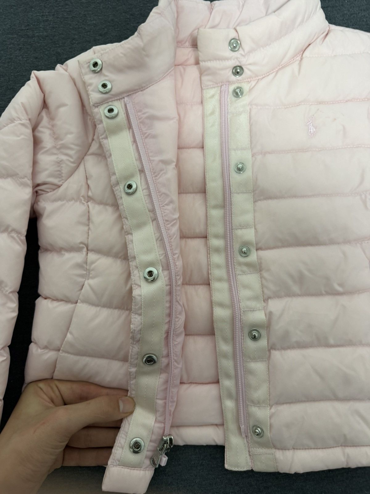 Polo Ralph Lauren Polo Ralph Lauren Pink Puffer Jacket – Size 5 Kids Size XXS / US 00 / IT 34 - 2 Thumbnail