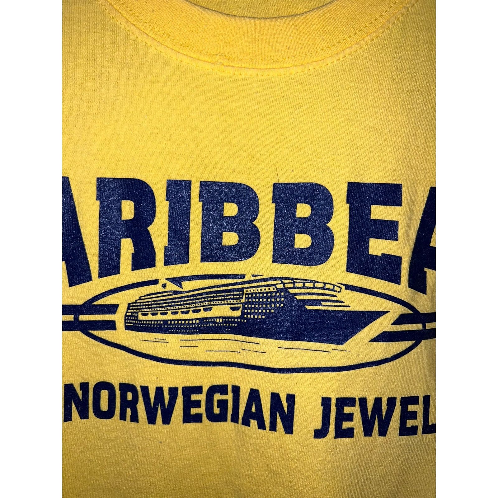 Gildan Vintage Caribbean Norwegian Jewel Shirt Ship Yacht Tee Large Size US L / EU 52-54 / 3 - 4 Thumbnail