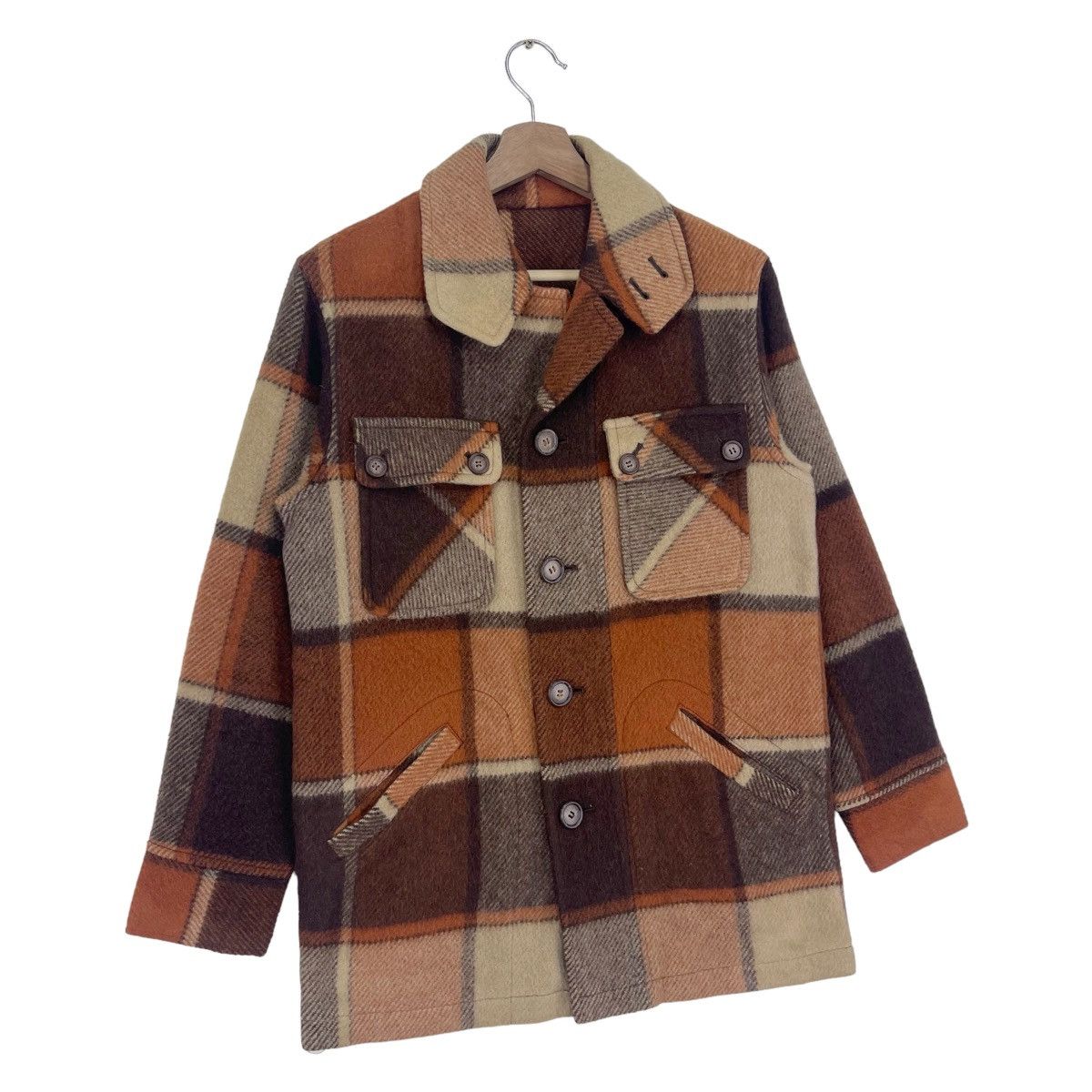 GQ GQ Wool Plaid Tartan Jacket Size US M / EU 48-50 / 2 - 5 Thumbnail