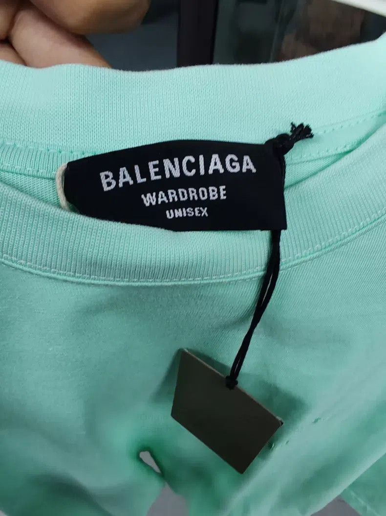 Balenciaga Balenciaga Mint Green Short Sleeve T-Shirt Size US XS / EU 42 / 0 - 3 Thumbnail