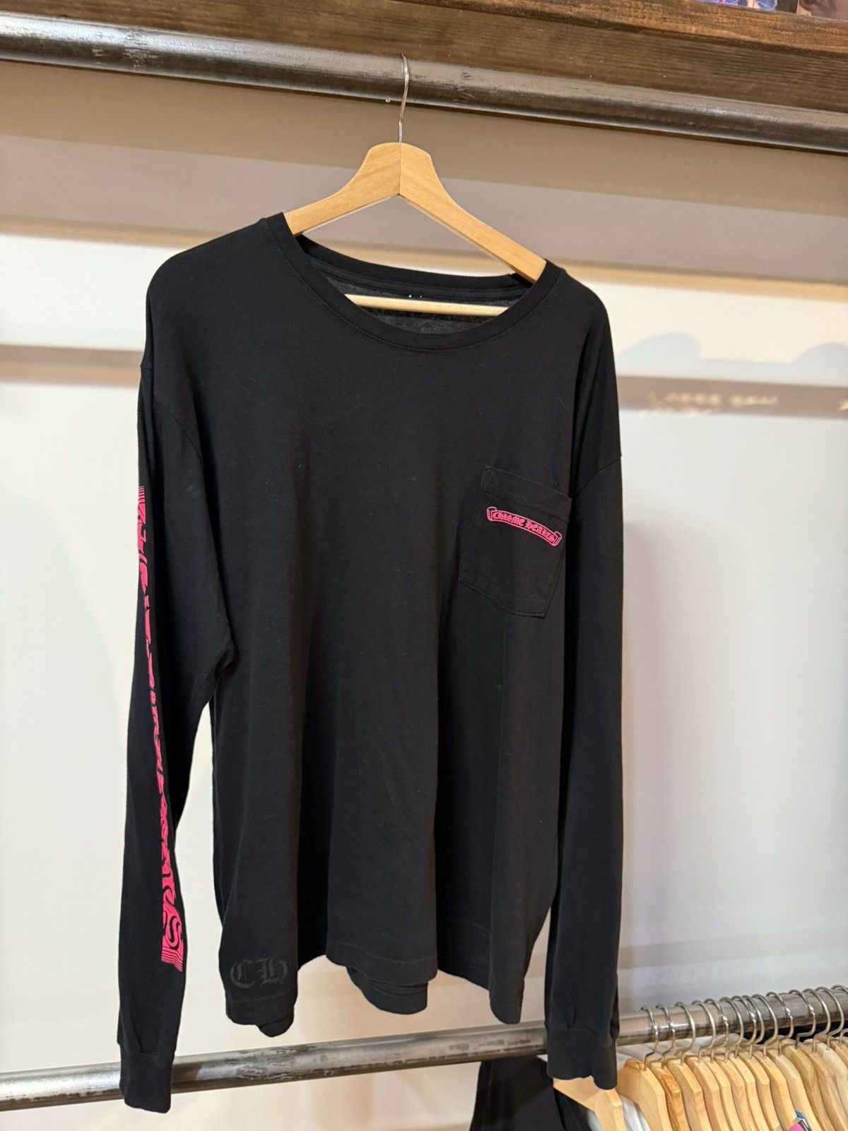 Chrome Hearts Chrome hearts Made in Hollywood pink longsleeve Size US XL / EU 56 / 4 - 1 Thumbnail