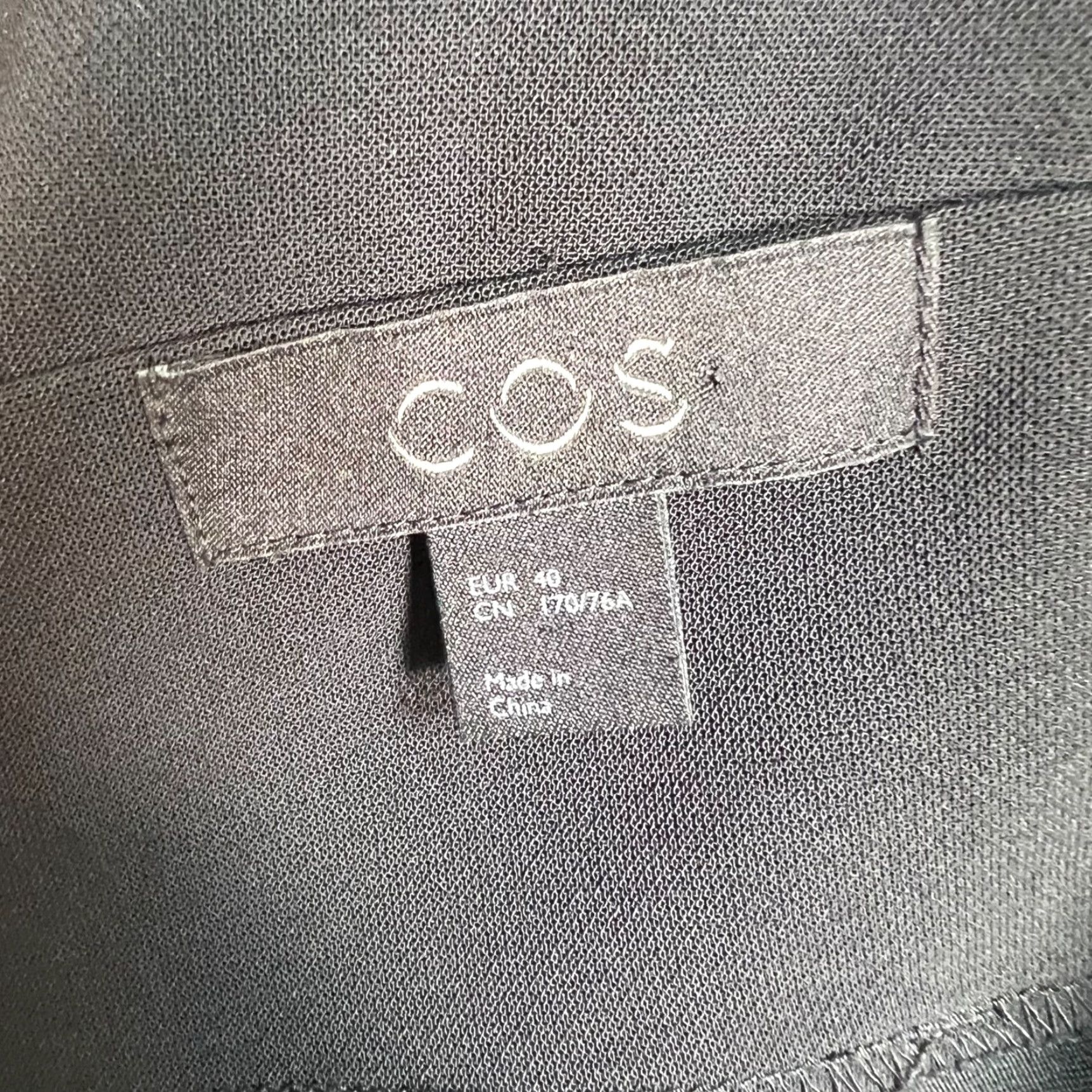 Cos COS Womens Wide-Leg Trousers Pants High-Waisted Black 40 EUR Pockets Inseam 24 in Size 27" / US 4 / IT 40 - 3 Thumbnail