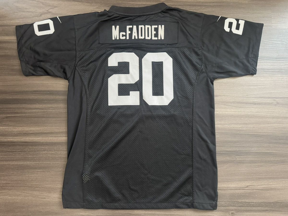 Nike Youth XL Nike Oakland Raiders #20 Darren McFadden Stitched Size US XL / EU 56 / 4 - 7 Thumbnail