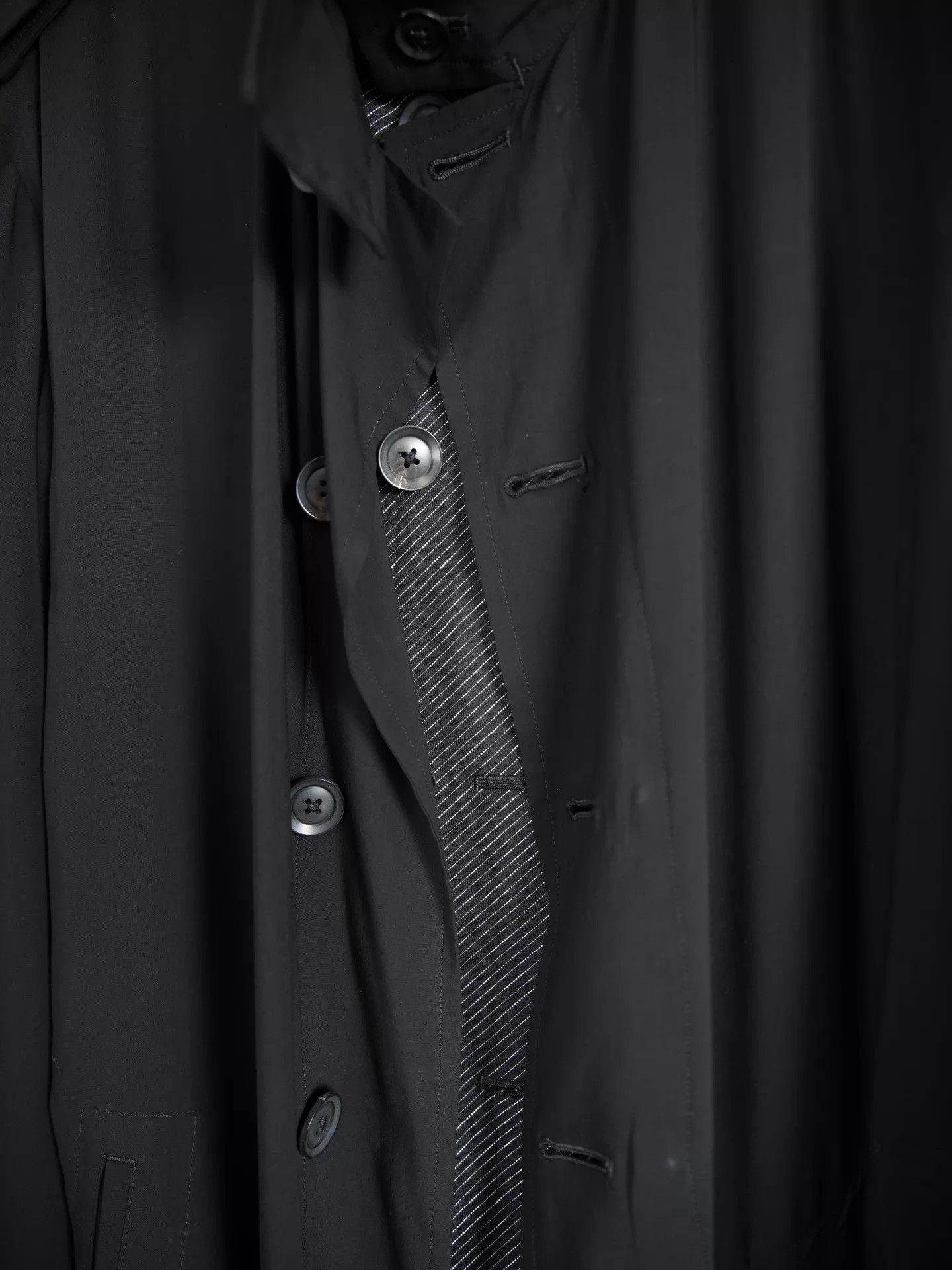 Yohji Yamamoto Yohji Yamamoto 22SS 2-Layer Military Deconstructed Black Size US S / EU 44-46 / 1 - 7 Thumbnail