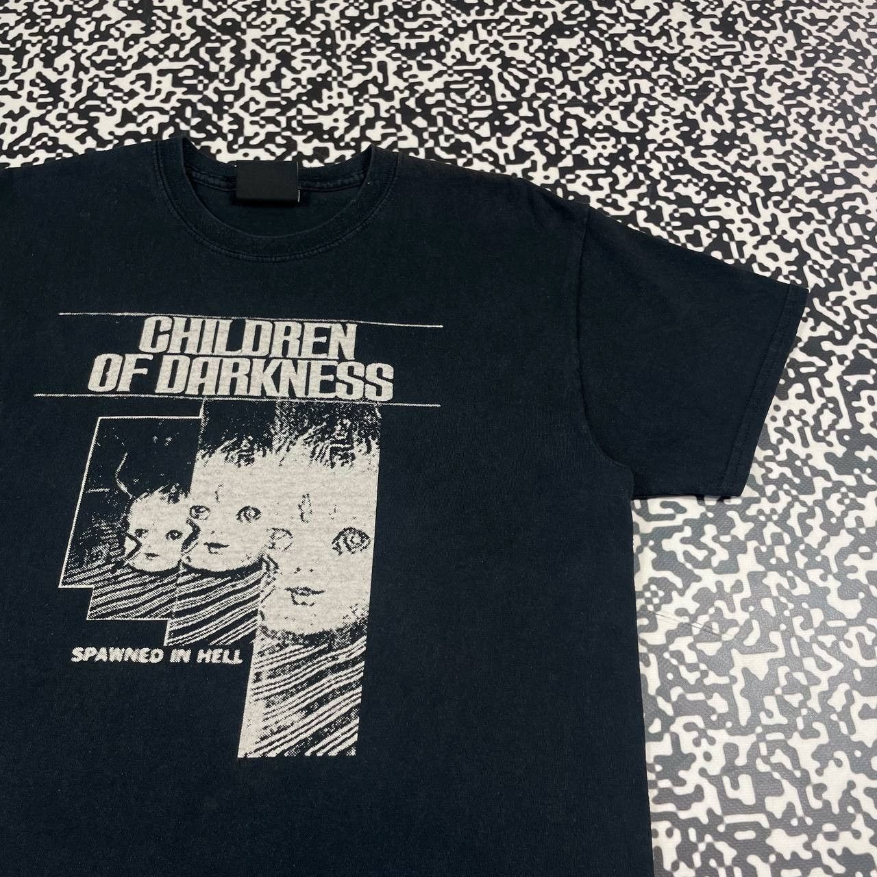 Expert Horror Vintage Y2K Children Of Darkness Spawned In Hell Horror Tee Size US M / EU 48-50 / 2 - 5 Thumbnail