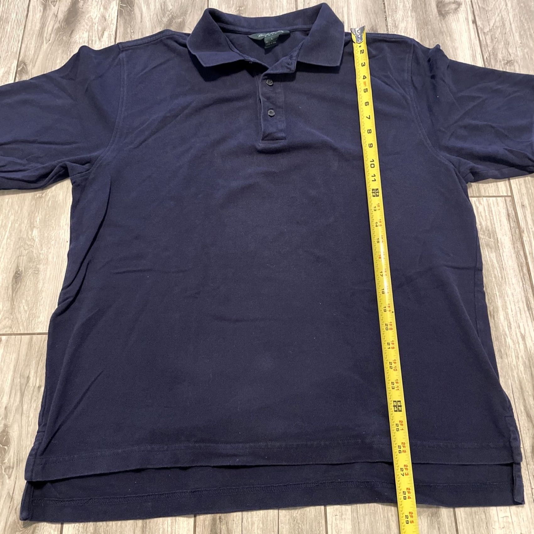 Brooks Brothers BROOKS BROTHERS Polo Short Sleeve Navy Blue L 100% pima Cotton Golf Mens Regular Size US L / EU 52-54 / 3 - 5 Thumbnail