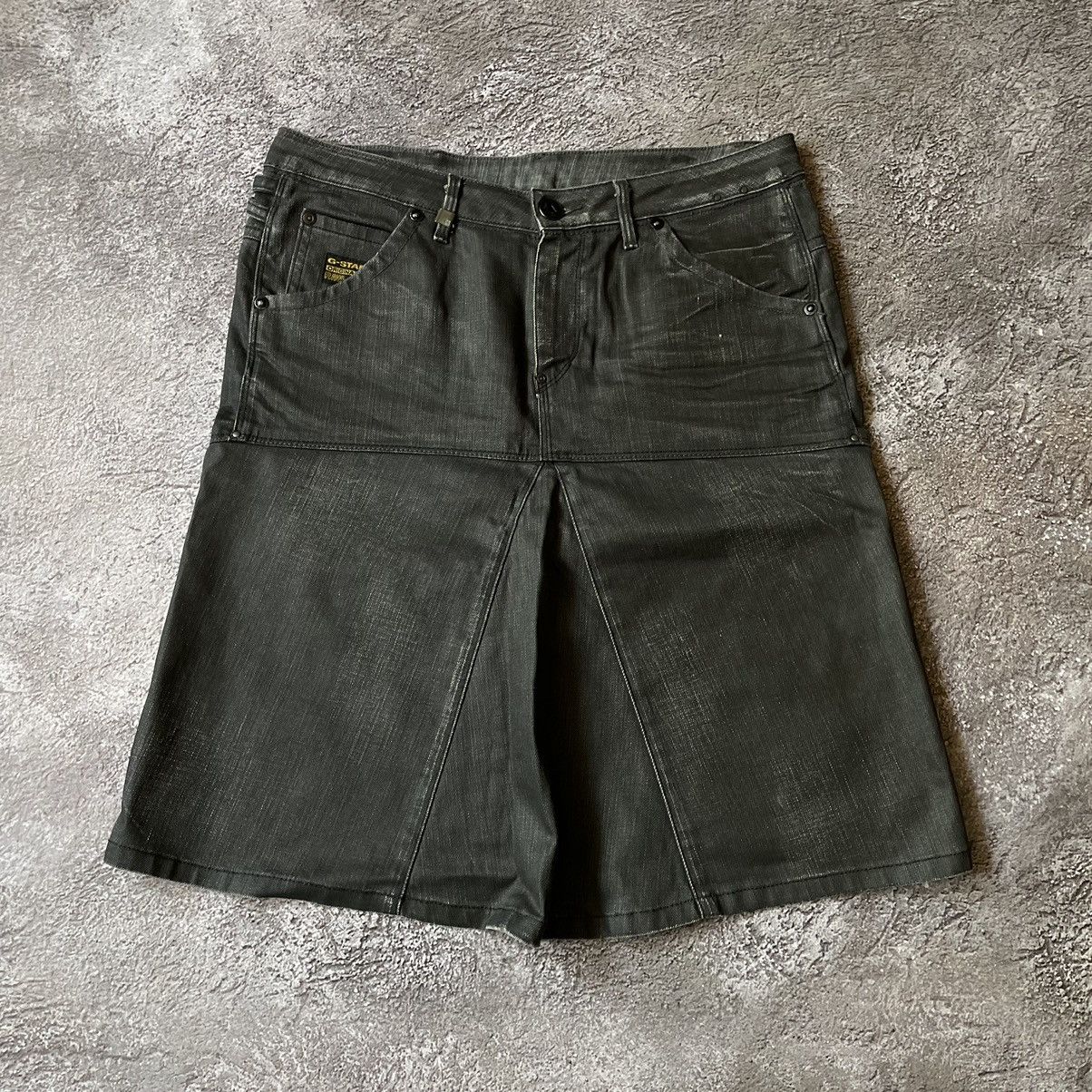 Vintage Vintage 90s G-Star Distressed Cargo Skirt Grunge Y2K Logo 30 Size 30" / US 8 / IT 44 - 3 Thumbnail