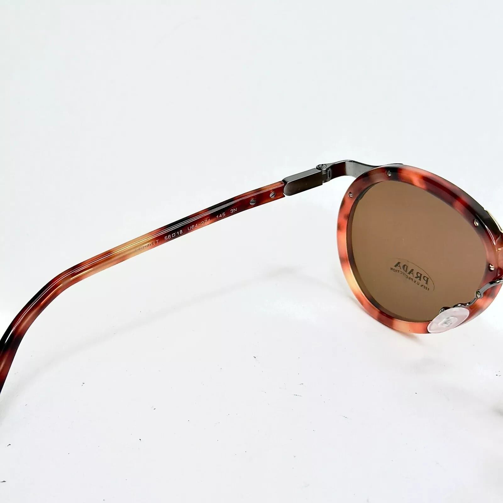 Prada PRADA 01T WANDERER Aviator PR01TS Red Brown Sunglasses 01TS Size ONE SIZE - 2 Thumbnail