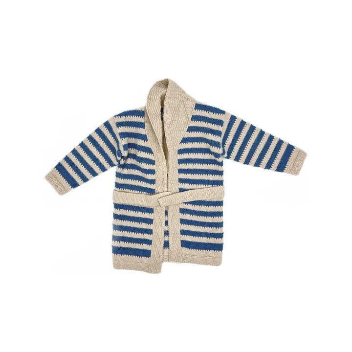 Gucci Gucci Gucci Blue Striped Knit Cardigan for Infants -2506 Size US XXS / EU 40 - 2 Thumbnail