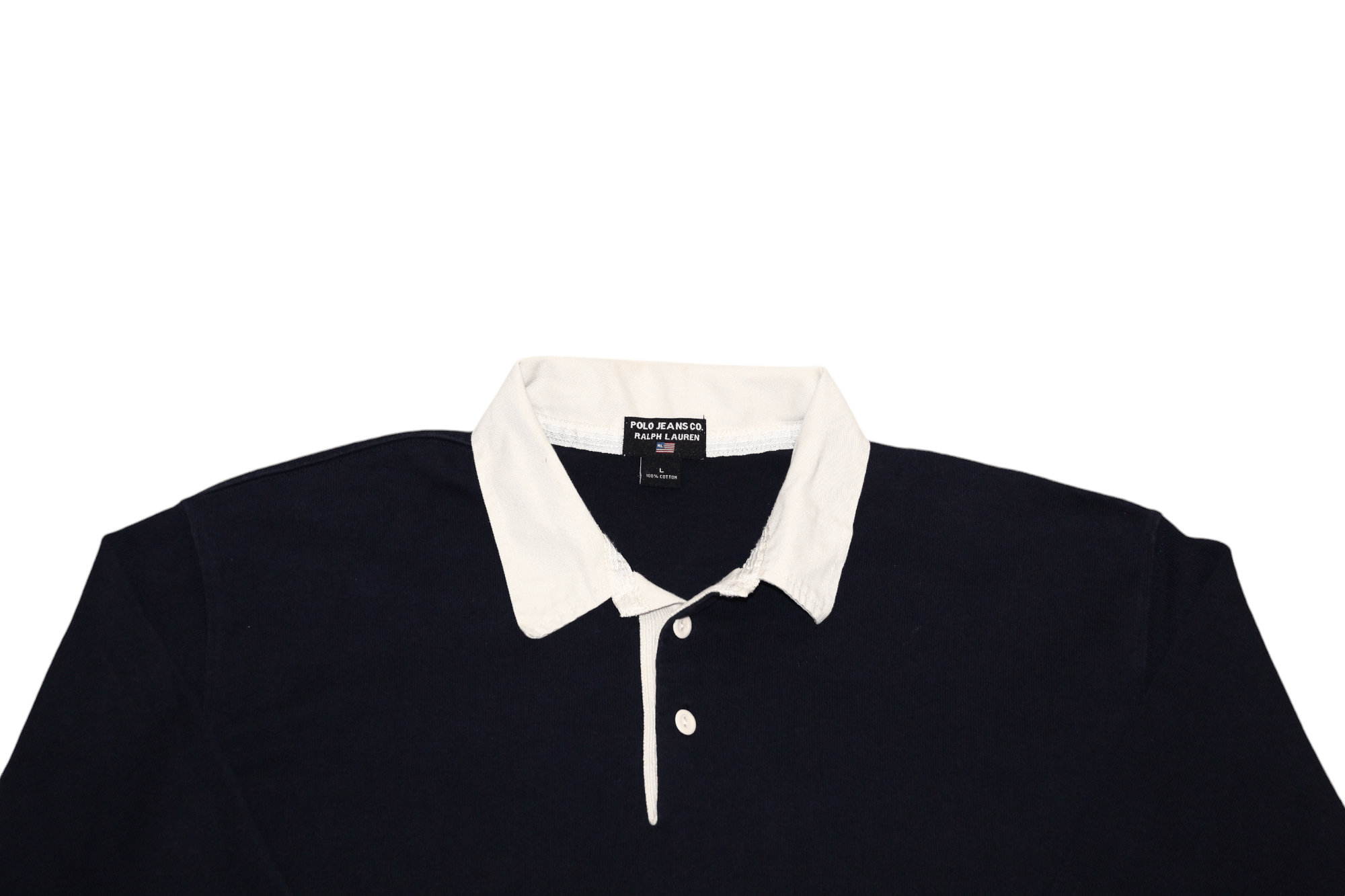 Polo Ralph Lauren 90's Polo Jeans Co. RL Big Logo Baggy Rugby Pique Polo Shirt Size US XL / EU 56 / 4 - 6 Thumbnail