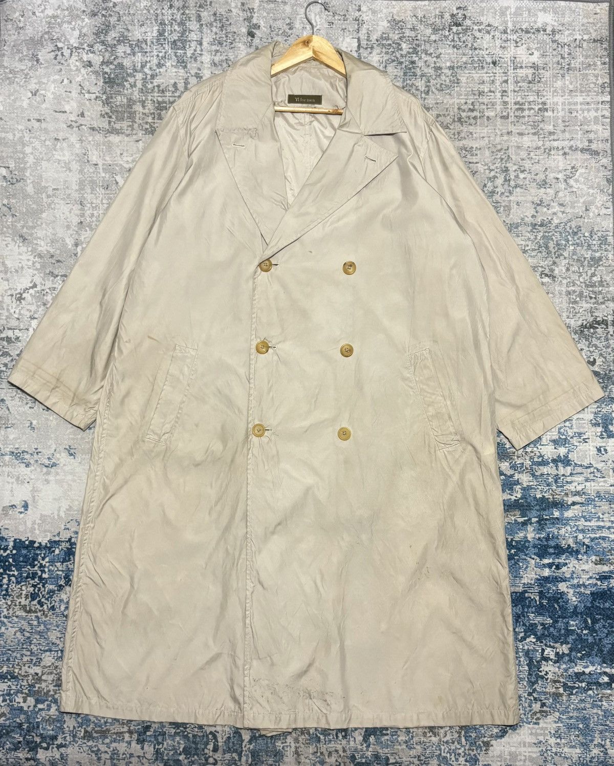 Yohji Yamamoto Vintage 90s Y's for Men yohji yamamoto light trench coat Size US L / EU 52-54 / 3 - 1 Thumbnail