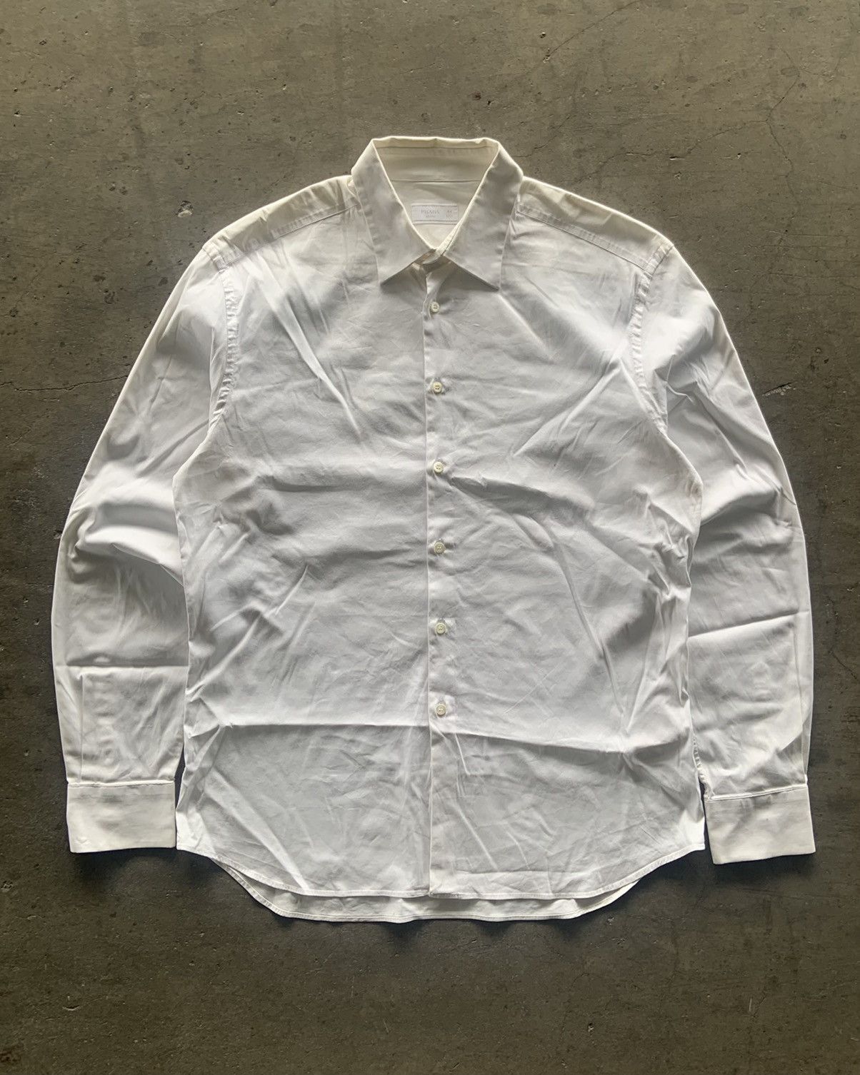 Prada Prada Milano White Button Up Shirt Size US XL / EU 56 / 4 - 1 Thumbnail