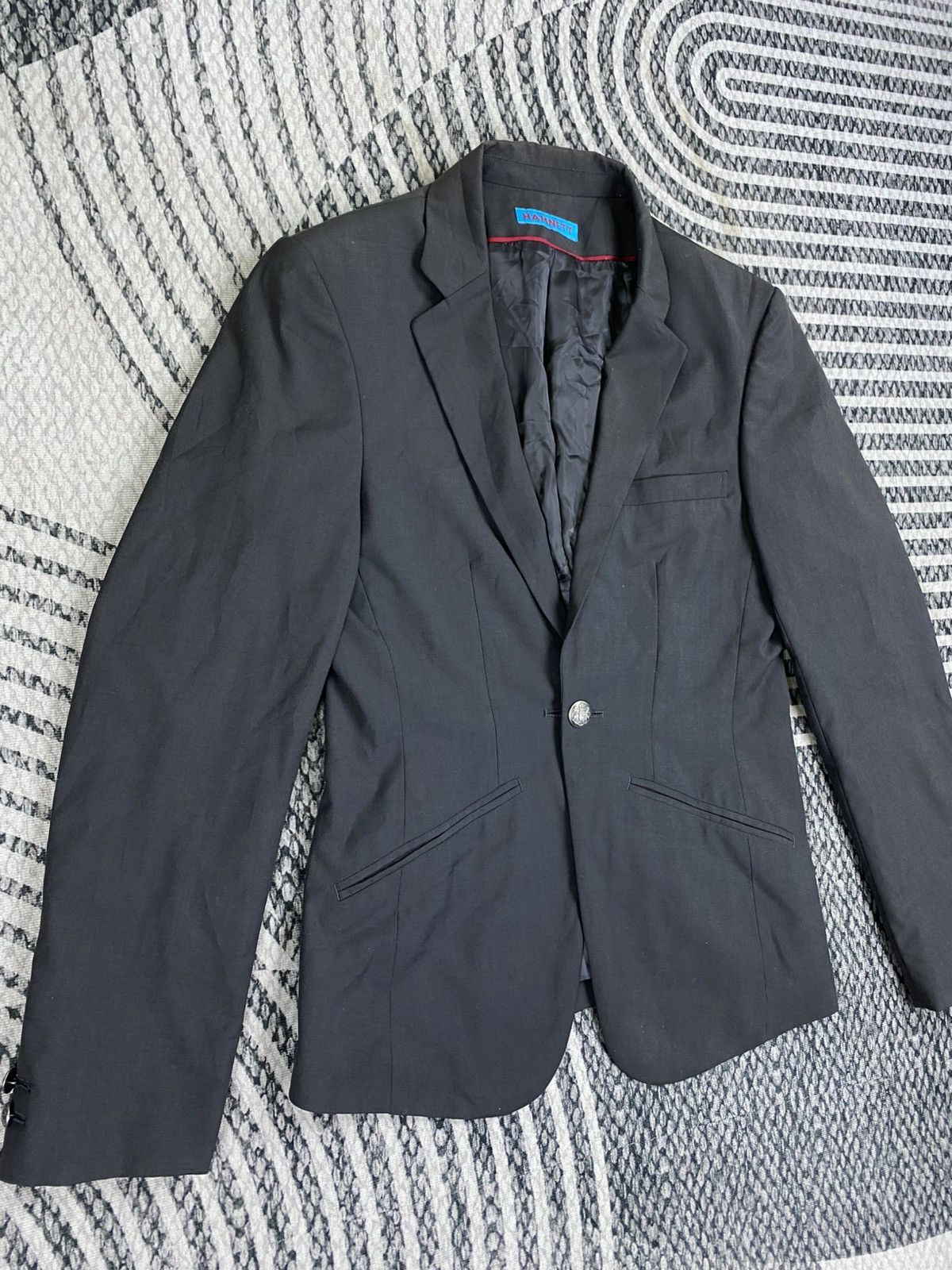Katharine Hamnett London Vintage Hamnet Grey Colour Single Button Blazer Size US S / EU 44-46 / 1 - 3 Thumbnail