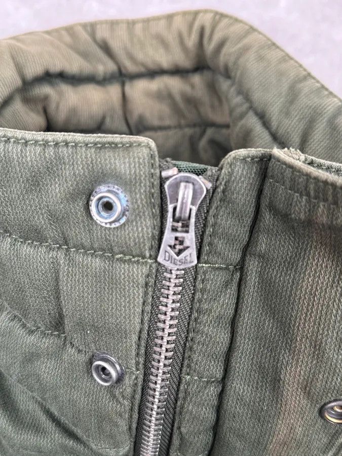 Diesel 2000s Diesel Olive Multi-Pocket Cargo Jacket Nylon Size US M / EU 48-50 / 2 - 8 Thumbnail