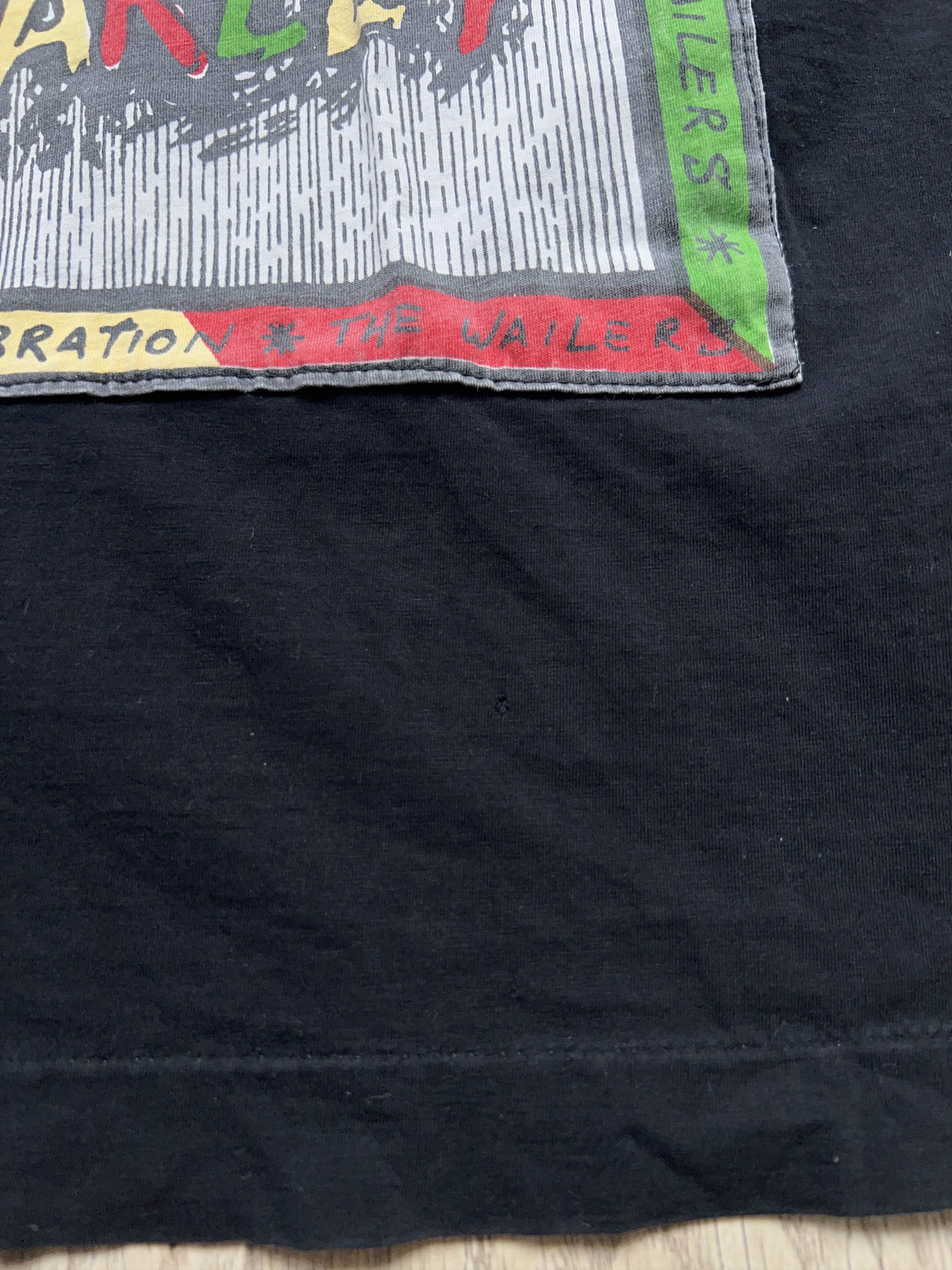 Bob Marley × Vintage Mens Rasta Bob Marley Black Hand Made T Shirt Tee Size US M / EU 48-50 / 2 - 3 Thumbnail