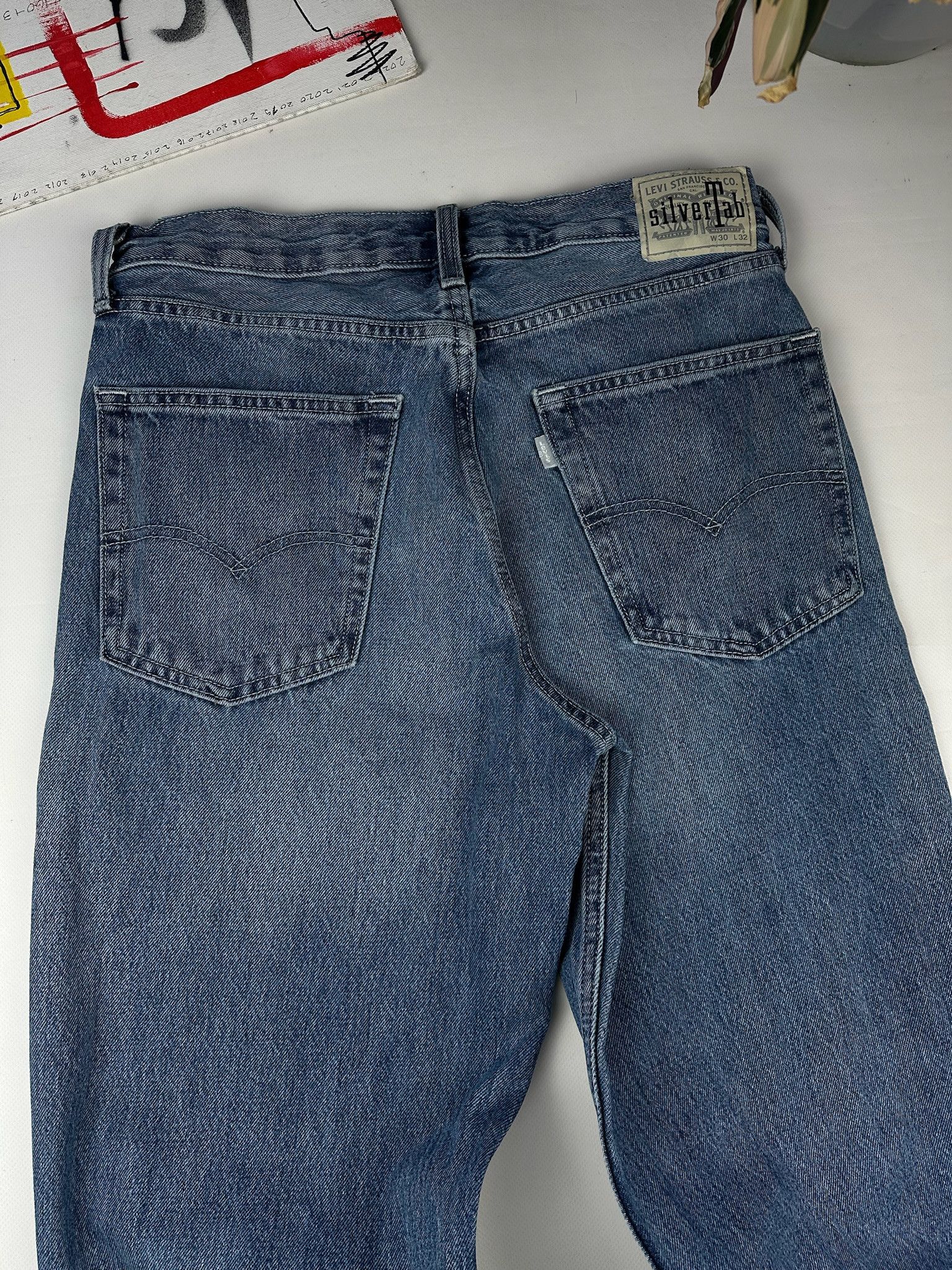 Levi's Vintage Y2K Levis Silvertab Baggy Jeans loose Size US 30 / EU 46 - 11 Thumbnail