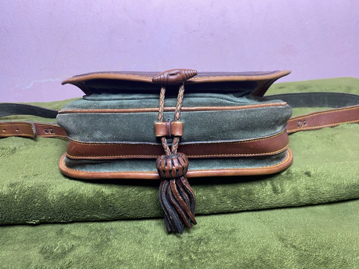 Loewe LOEWE Caza cordoban green suede and brown leather Size ONE SIZE - 9 Thumbnail