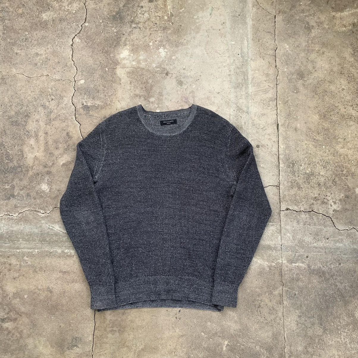 Allsaints Allsaints Mens serle crew Ribbed Sweater Y2K Size US M / EU 48-50 / 2 - 2 Thumbnail