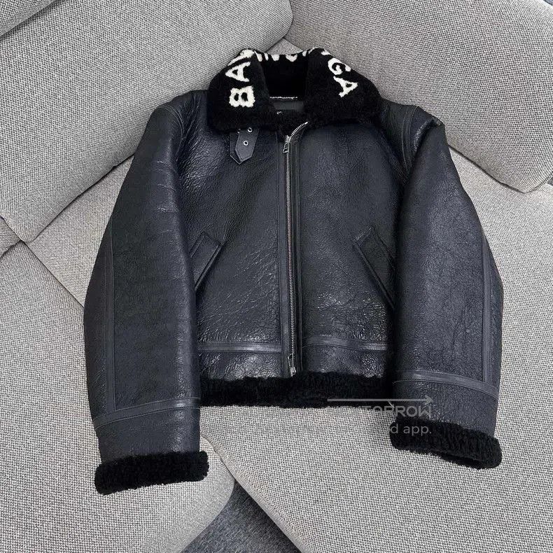 Balenciaga Balenciaga Black Shearling Jacket. Size US M / EU 48-50 / 2 - 1 Thumbnail